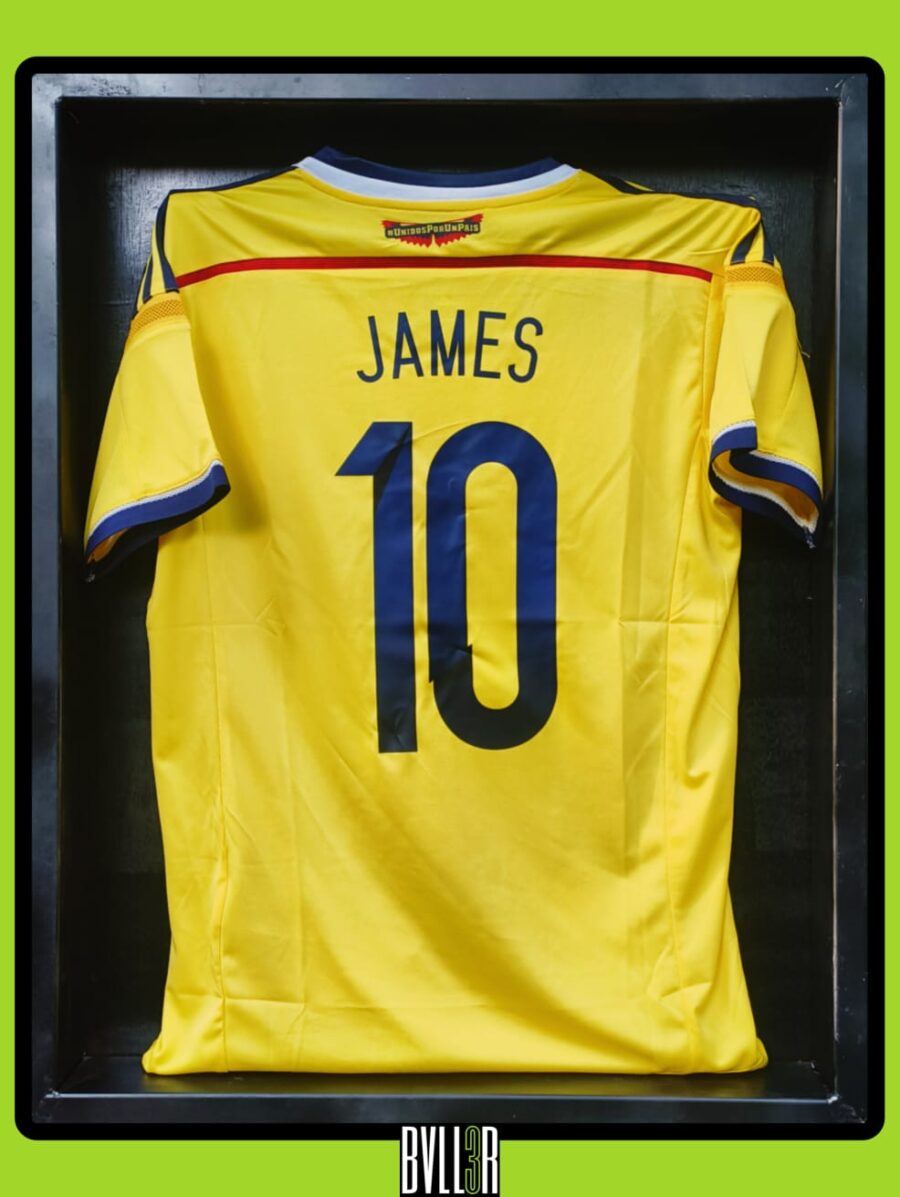 James Rodríguez 2014 Jersey, Colombia World Cup Kit, James Volley Uruguay Shirt, Golden Boot 2014 Football Shirt, Colombia National Team Jersey, World Cup Collector’s Item, BVLL3R James Kit, Retro World Cup Football Shirt, Iconic Goal Jersey, Soccer Shirt with Hologram, James Rodríguez Memorabilia, Rare Colombia Football Shirt, 2014 World Cup Legend Jersey, Football Collector Display Shirt, Historic World Cup Jersey