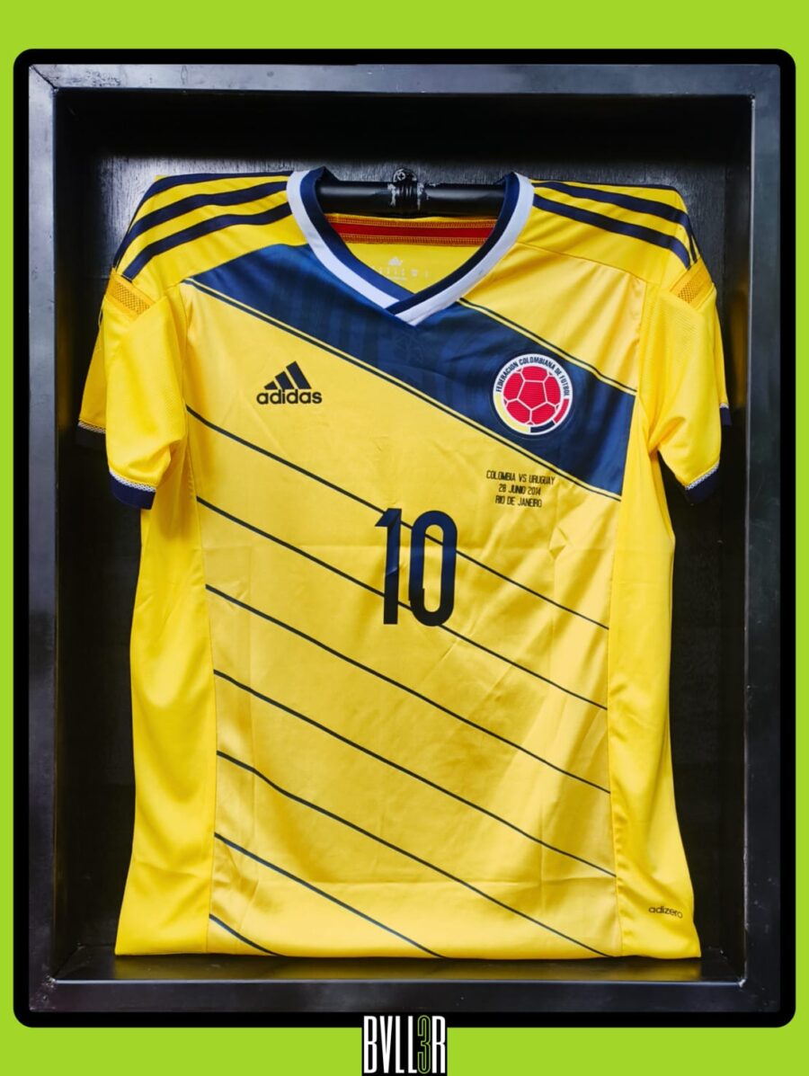 James Rodríguez 2014 Jersey, Colombia World Cup Kit, James Volley Uruguay Shirt, Golden Boot 2014 Football Shirt, Colombia National Team Jersey, World Cup Collector’s Item, BVLL3R James Kit, Retro World Cup Football Shirt, Iconic Goal Jersey, Soccer Shirt with Hologram, James Rodríguez Memorabilia, Rare Colombia Football Shirt, 2014 World Cup Legend Jersey, Football Collector Display Shirt, Historic World Cup Jersey