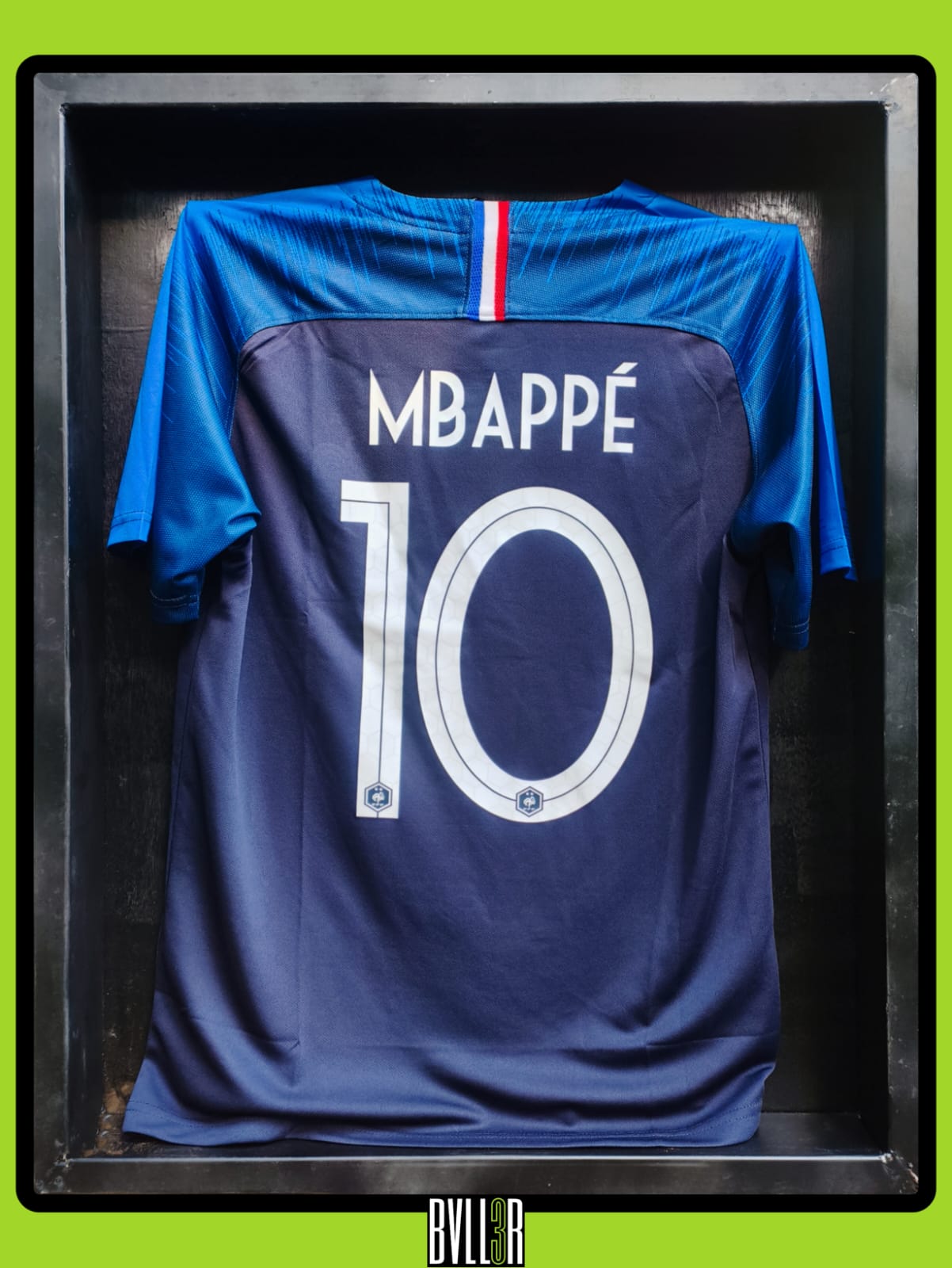 France 2018 World Cup kit featuring Kylian Mbappé, the teenager who stole the show with his blistering speed and key goals.